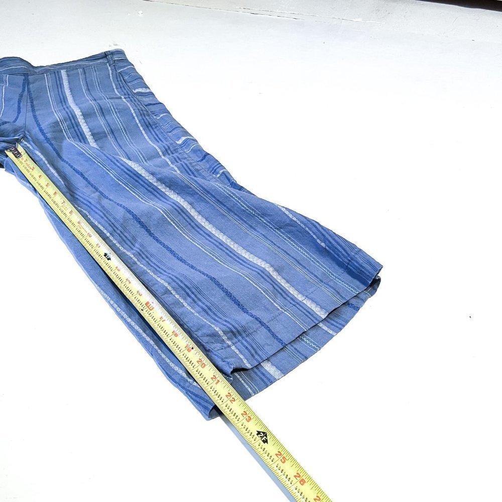 Anthropologie Laguna Cropped Wide Leg Linen Blend Capri Size Small - Picture 11 of 11